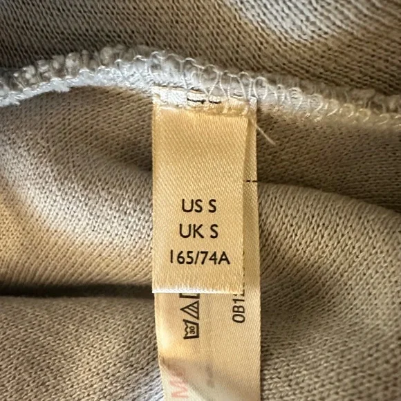 NWT Free People Gray Cropped Shirt with Button Back Size Small - Picture 5 of 5